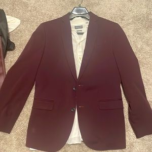 JF Burgundy blazer & Michael Kors long sleeve slim fit medium